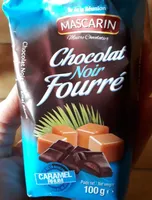 Chocolat noir fourré caramel rhum