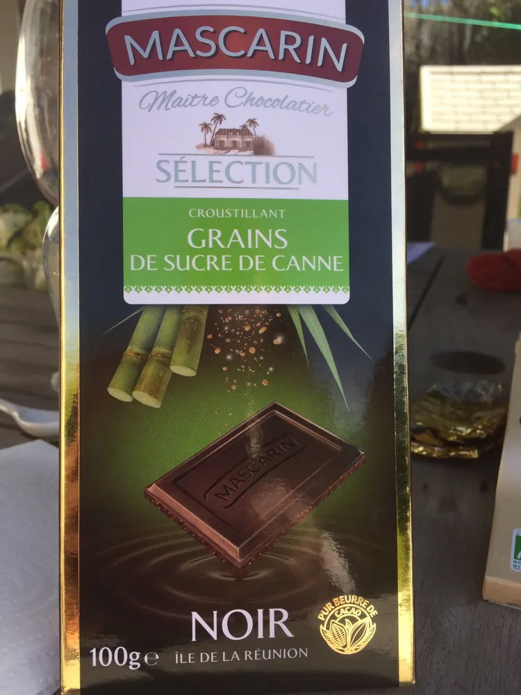 Chocolat Grains De Sucre De Canne Mascarin