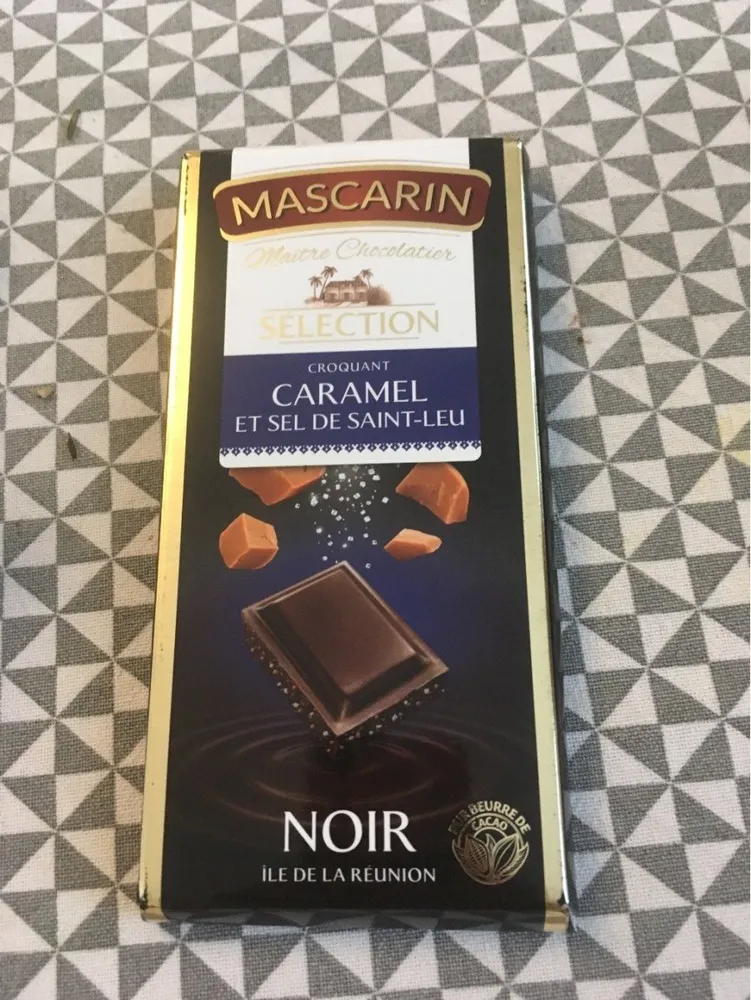 Chocolat noir caramel et sel de Saint-Leu