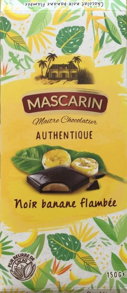 Mascarin chocolat noir banane flambée