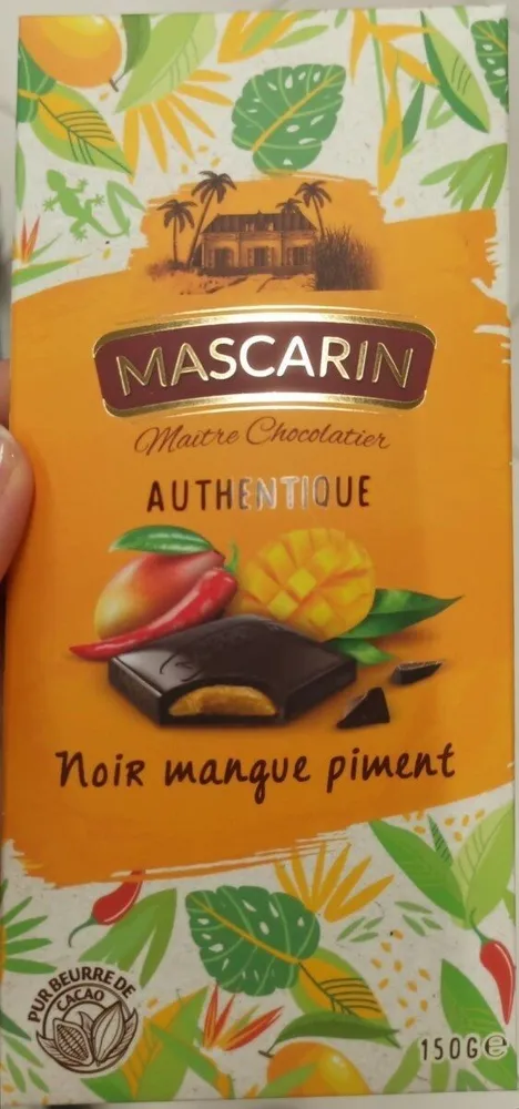 Chocolat noir mangue piment