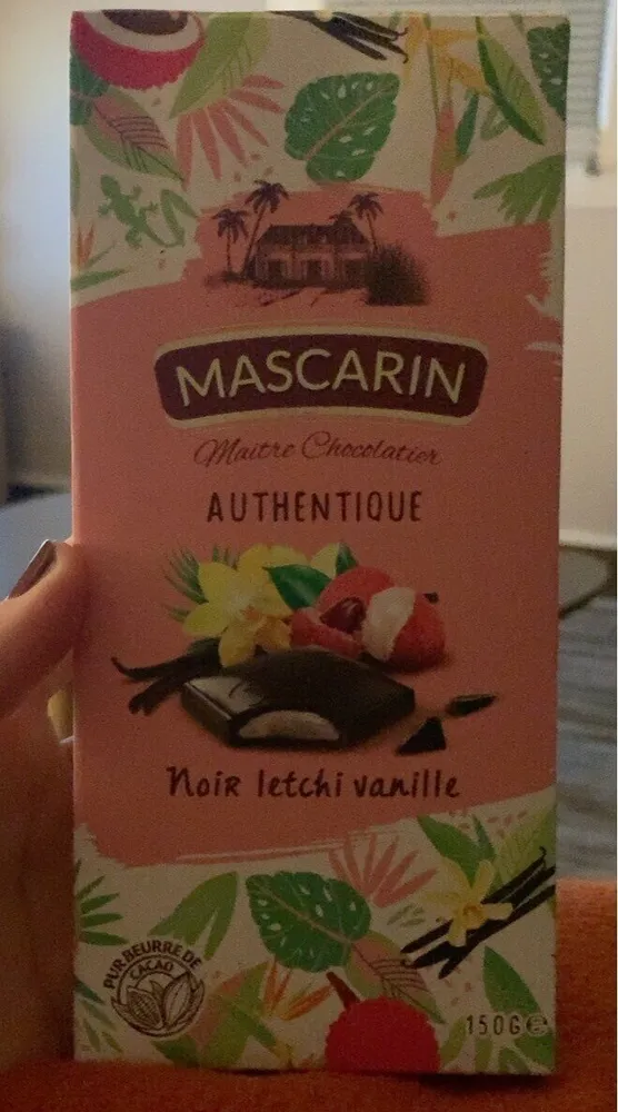 Chocolat letchi vanille