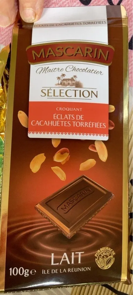Lait éclats de cacahouètes torréfiées