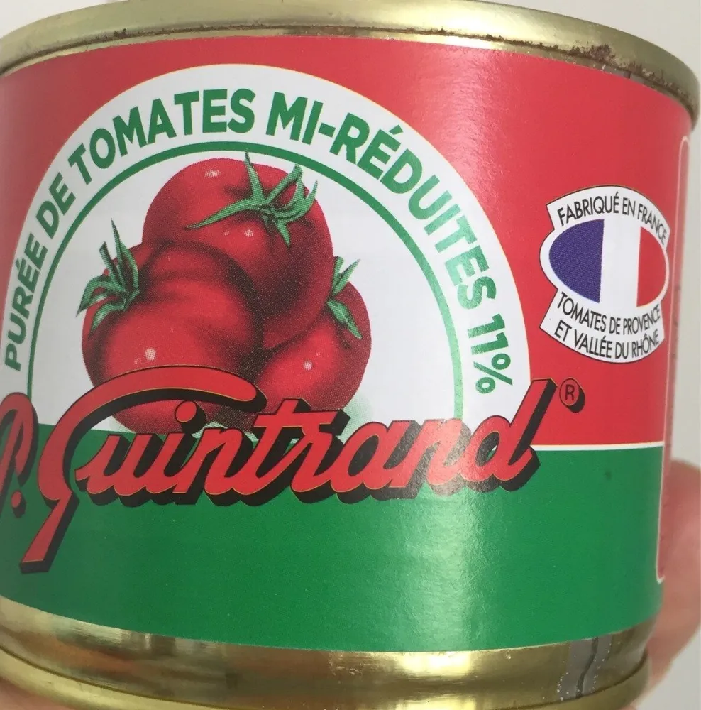 Puree de tomates mi reduites 11%