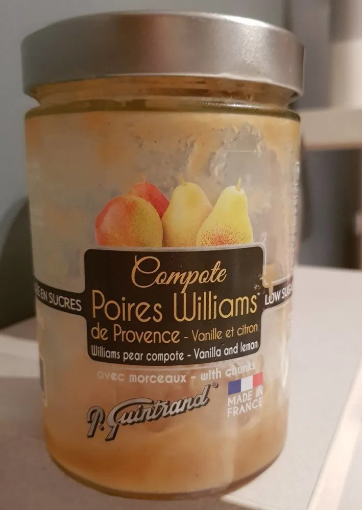 Compote Poires Williams de Provence