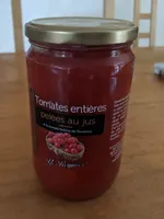 Tomates entières pelées au jus