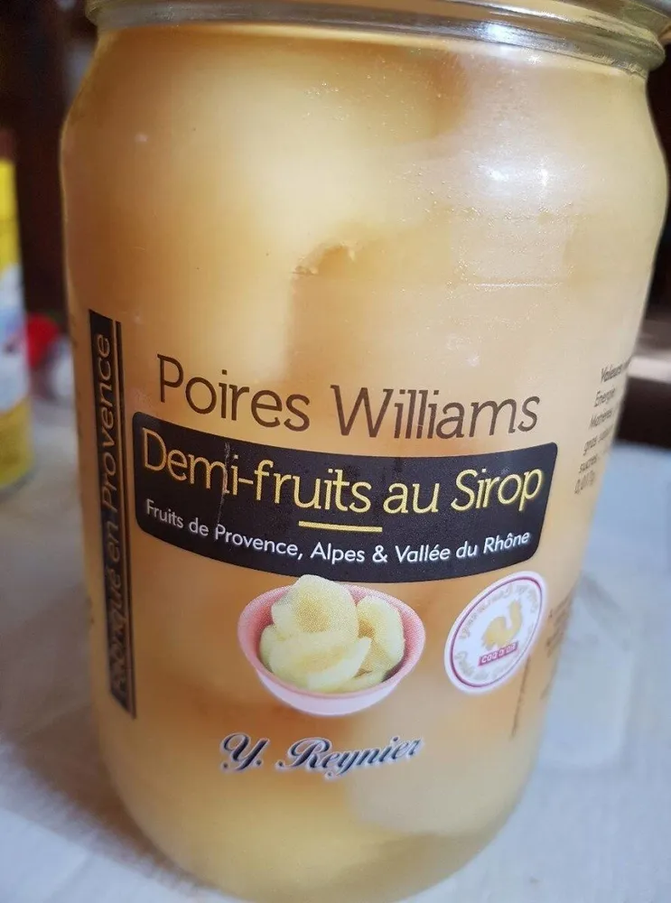 Poires Williams au sirop Y.Reynier