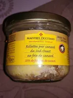 Rillettes pur canard du sud ouest au foie gras