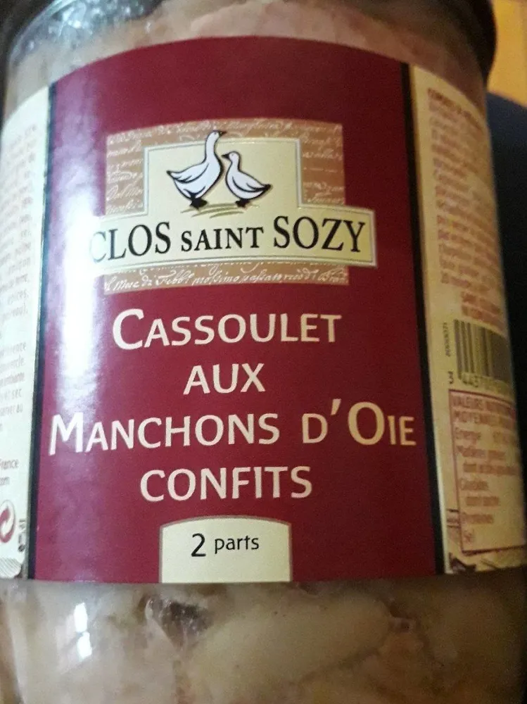 Cassoulet aux manchons d'oie confits