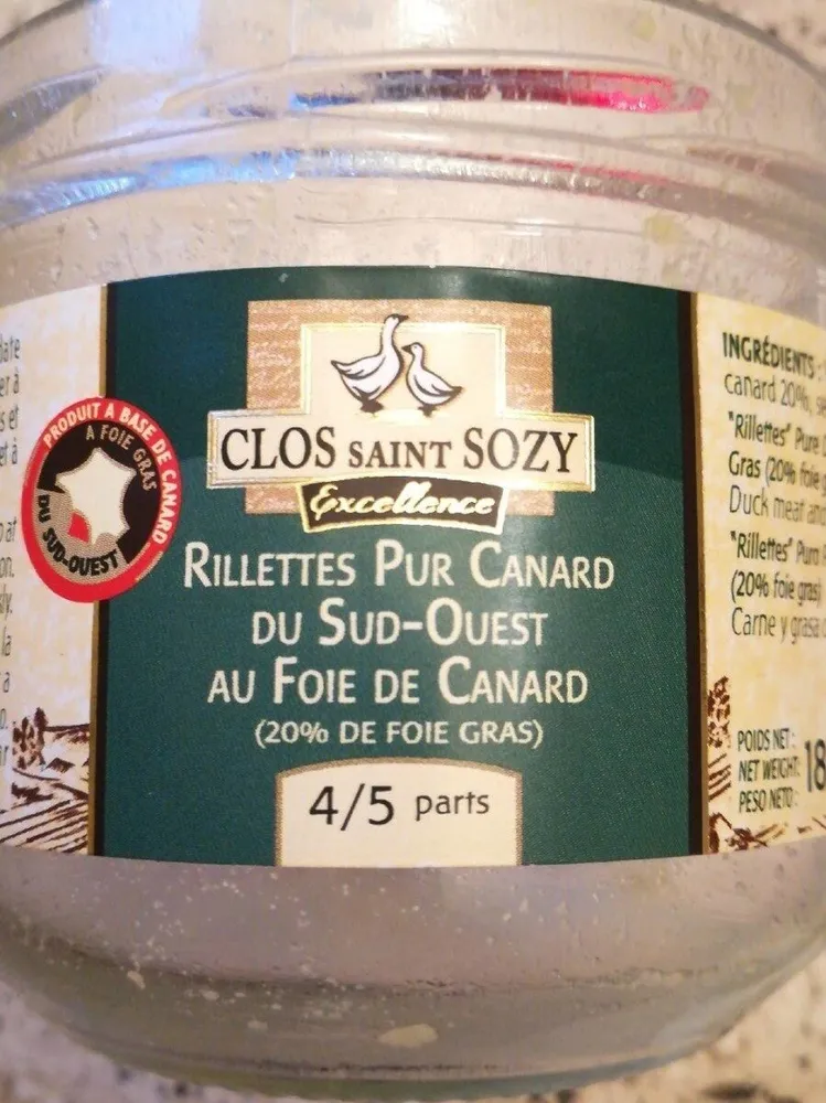 Rillettes Pur Cannard du Sud-Ouest au Foie de Canard