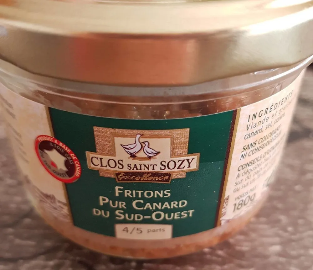 Fritons pur canard du Sud ouest