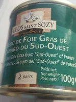 Bloc de foie gras de canard du sud ouest