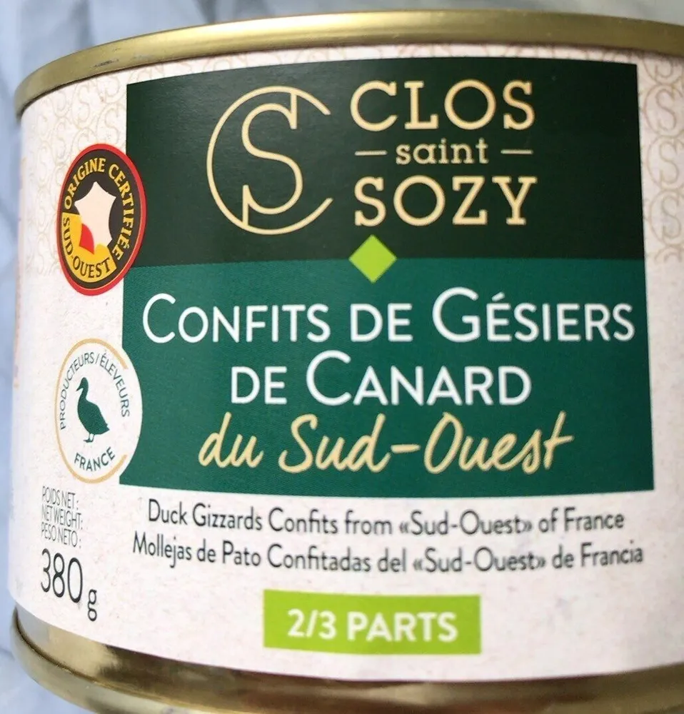 Confits de Gesiers de canard