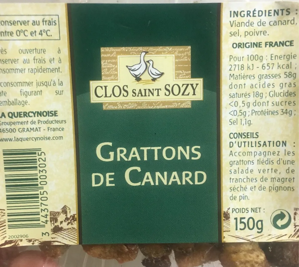 Grattons de Canard