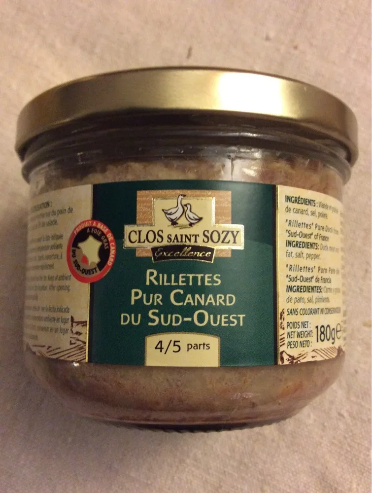 Rillettes pur canard Sud-ouest