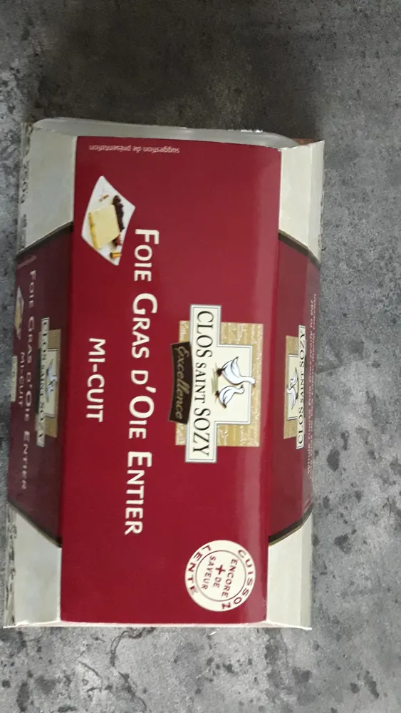 Foie gras d'oie entier