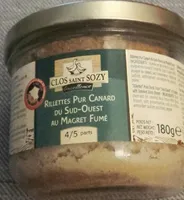 Rillettes pur canard au magret fumé
