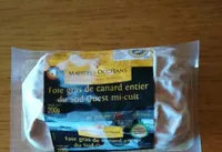 Foie gras de canard entier mi cuit au poivre