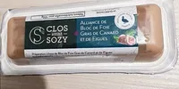 Alliance de bloc de foie gras de canard et de figues
