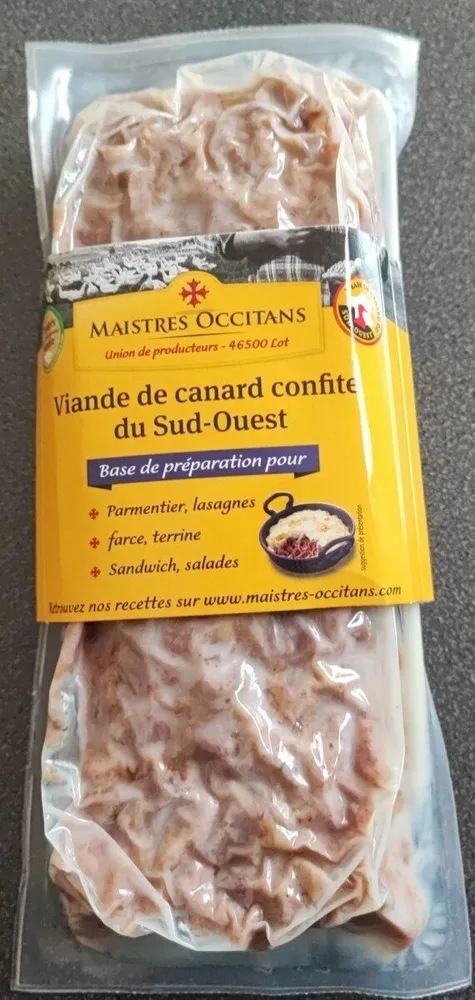 Viande de canard confite