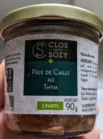 Pâté de caille au thym