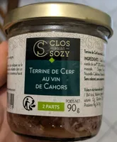 Terrine de cerf au vin de Cahors