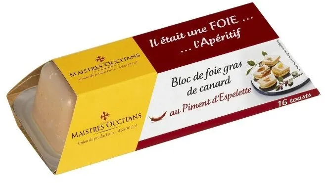 Bloc de Foie Gras de Canard au Piment d'Espelette