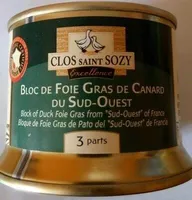 Bloc de foie gras de canard du Sud-Ouest