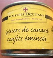 Gésiers de canard confits émincés