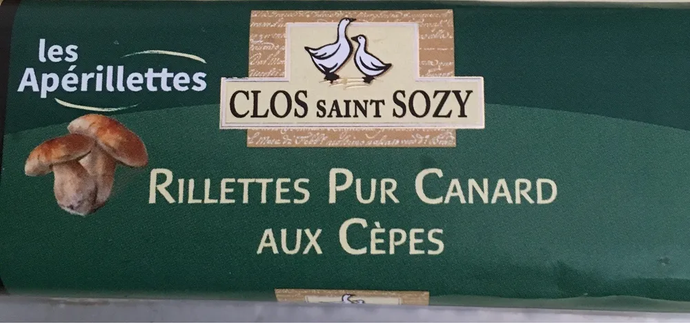 Rilettes pur canard aux cepes