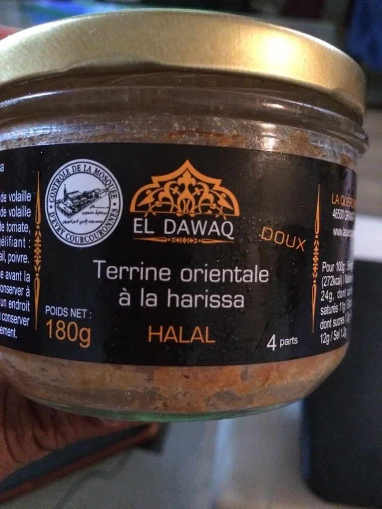 Terrine orientale à la harissa