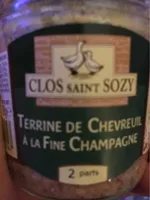 Terrine de chevreuil a la fine champagne