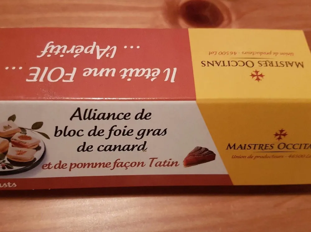 Alliance de bloc de foie gras de canard