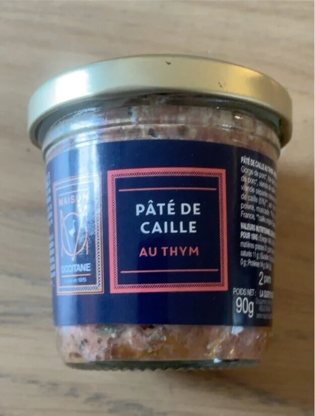 Pâté de caille au thym