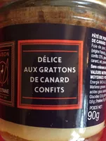 Delice aux grattons de canard confis