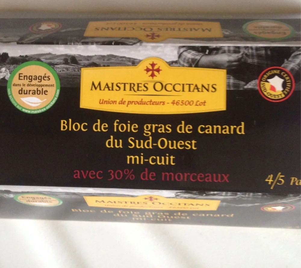 Bloc de foie gras de canard