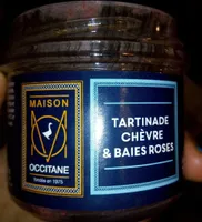 Tartinade chevre baies roses