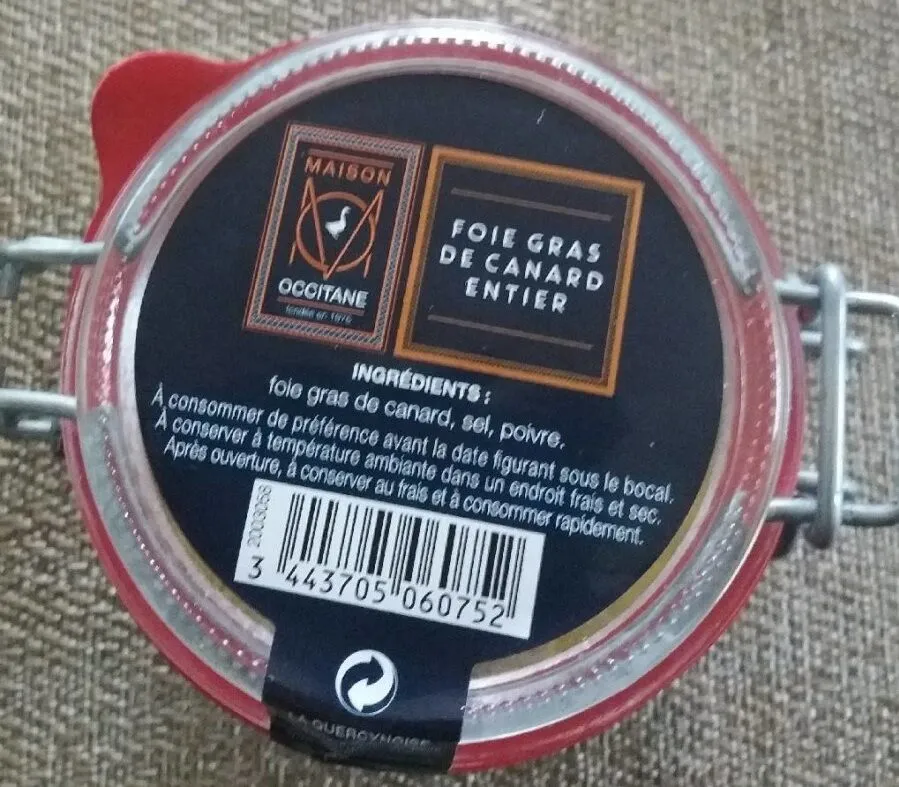 Foie gras de canard entier
