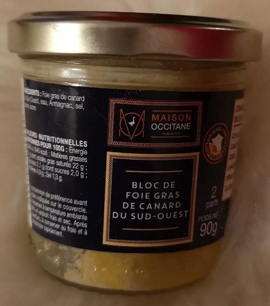 Bloc de foie gras de canard
