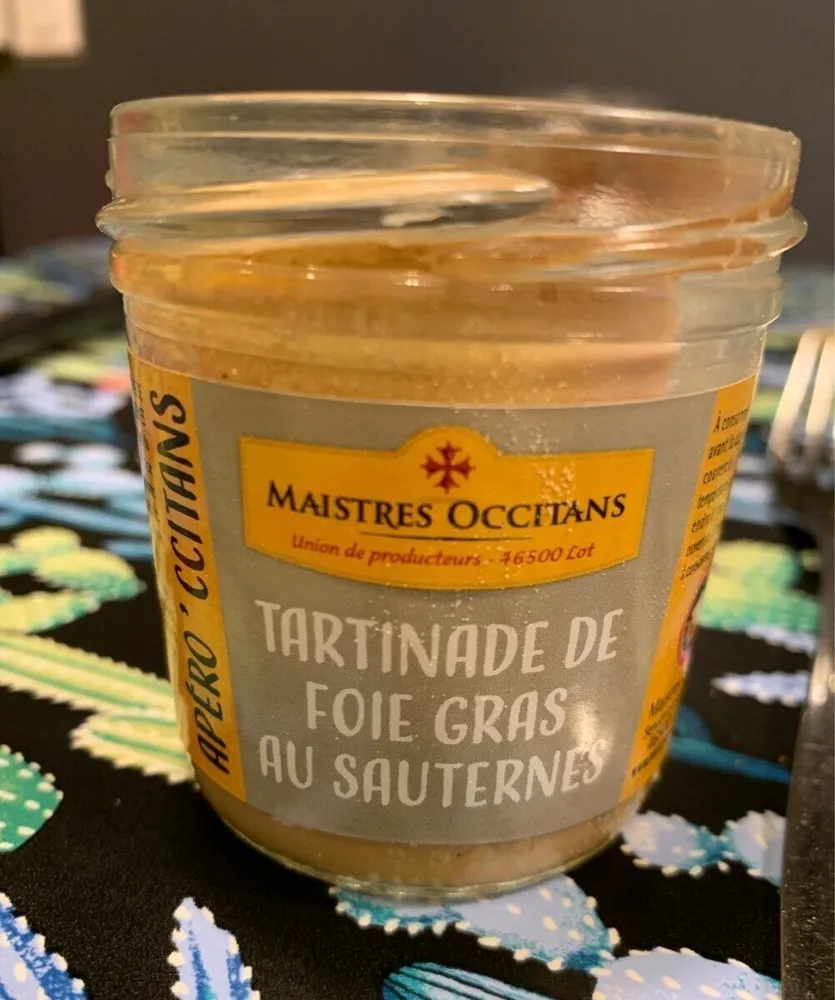 Tartinade de foie gras au Sauternes