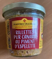Rillettes pur canard au piment d'espelette