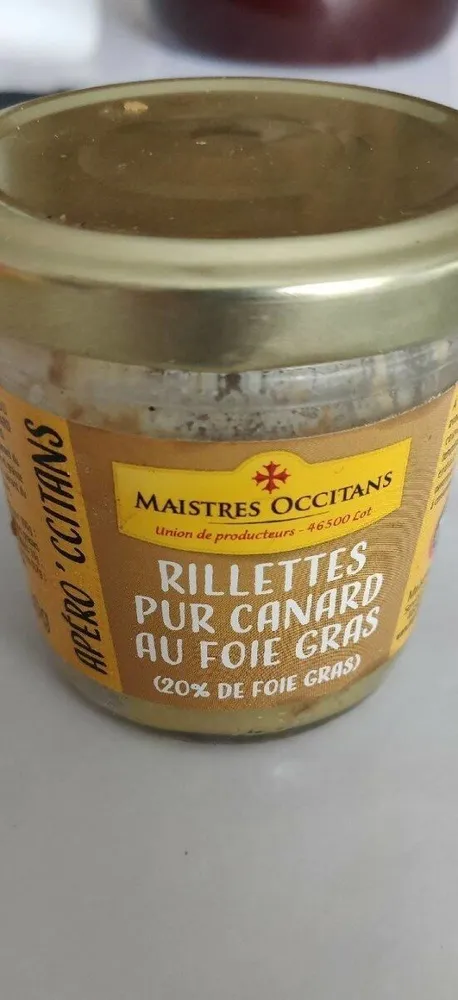 Rillettes pur canard au foie gras