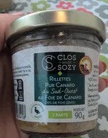 Rillettes pur canard du sud-ouest au foie de canard