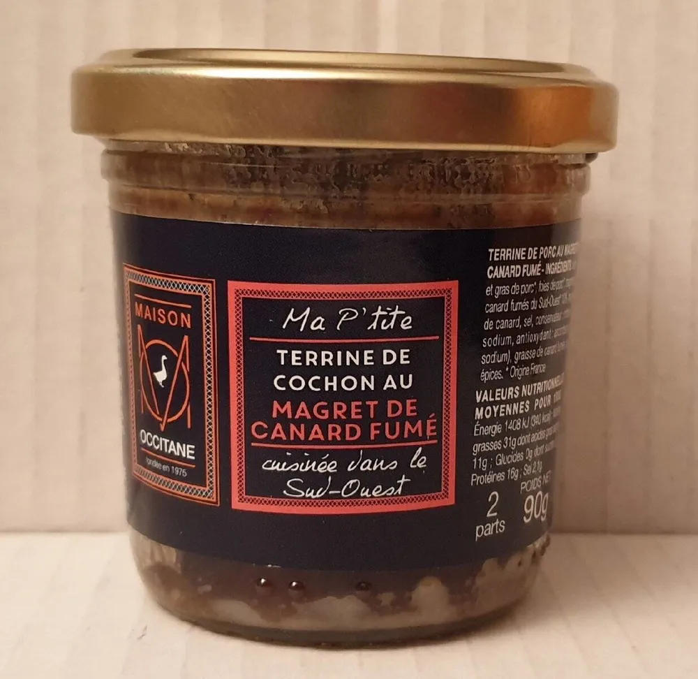 Ma p'tite terrine de cochon au magret de canard fumé