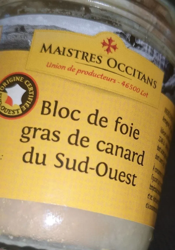 Bloc de foie gras de canard du sud-ouest