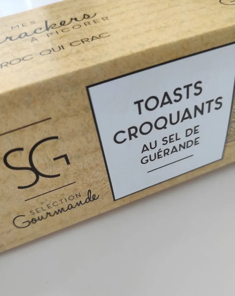 Toasts croquants au sel de Guérande