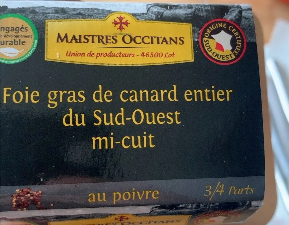 Foie gras de canard entier