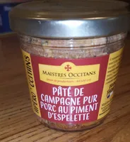 Pâté de campagne pur porc au piment d espelette