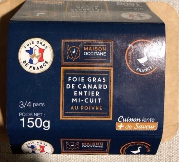 Foie gras de canard entier mi-cuit