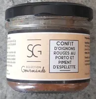 Confit d'oignons rouge au porto et piment d'espelette